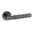 Alexander & Wilks Door Furniture Dark Bronze PVD / Door Handles on Rose Alexander & Wilks - SPITFIRE LEVER DIAMOND CUT ON 50X6MM ROSE - Dark Bronze PVD