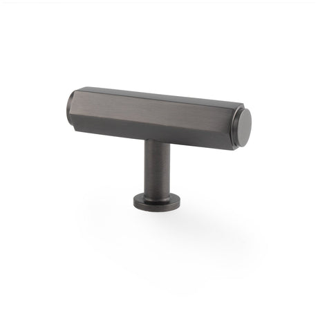 Alexander & Wilks Cabinet Hardware Dark Bronze / Cabinet Knobs Alexander & Wilks - Vesper Hex T - Bar Cabinet Knob - Dark Bronze