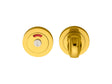 High quality image of Manital - Turn and Release with Indicator - Polished Brass | Sku. aq11 | Trade Door Handles.