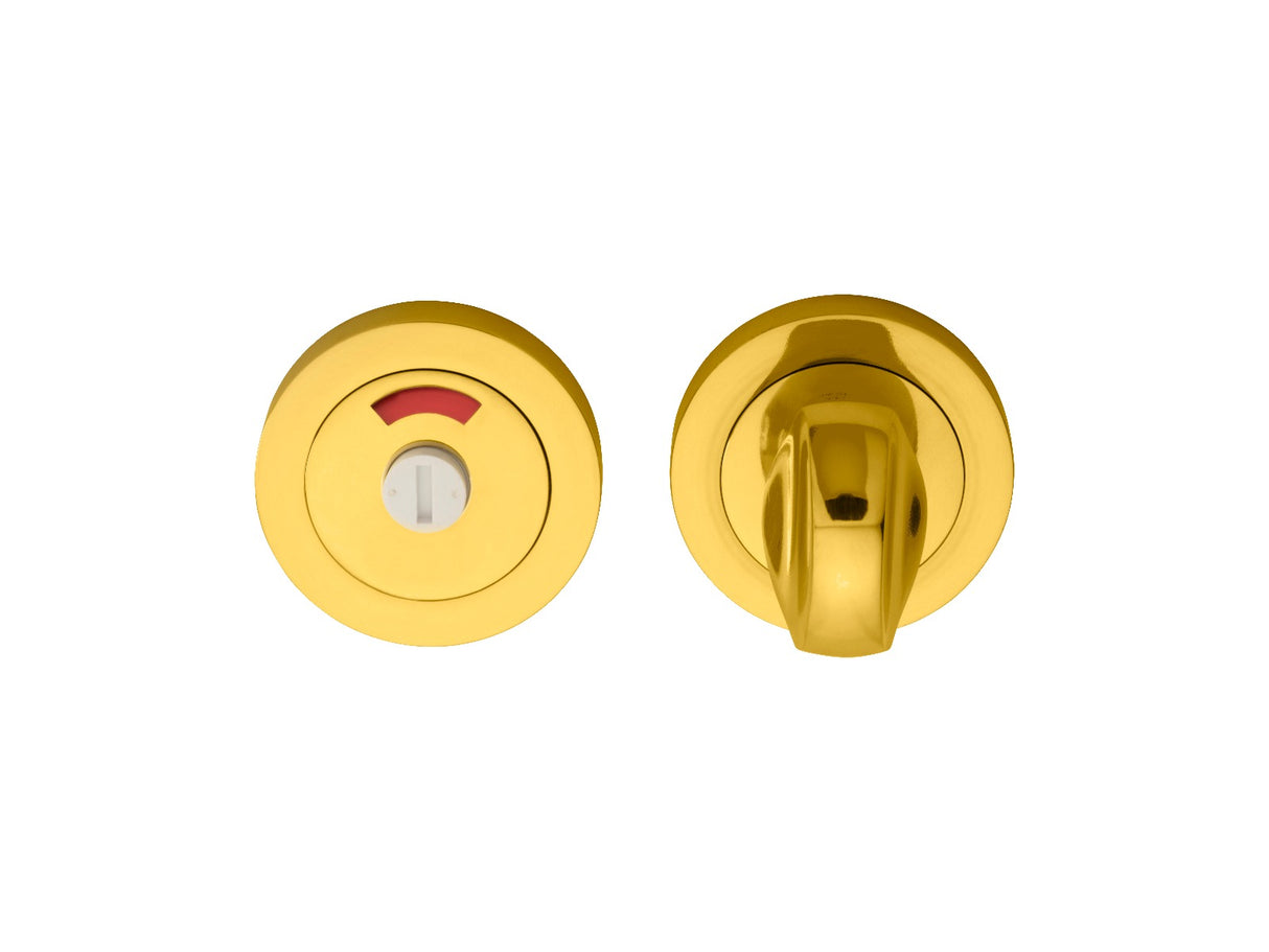 High quality image of Manital - Turn and Release with Indicator - Polished Brass | Sku. aq11 | Trade Door Handles.
