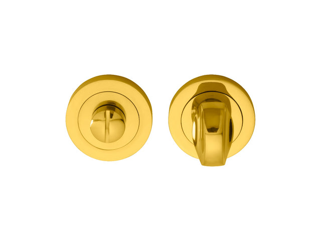 High quality image of Manital - Standard Turn and Release - Polished Brass | Sku. aq12 | Trade Door Handles.