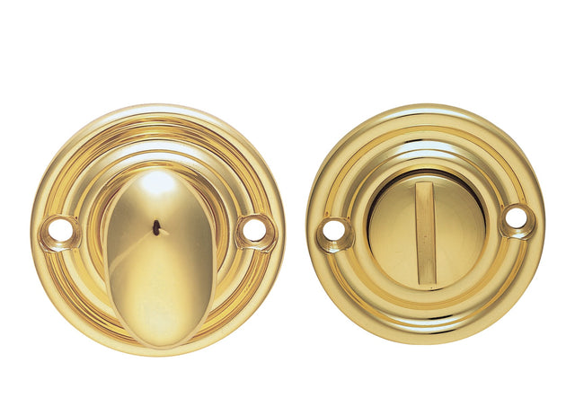High quality image of Carlisle Brass - Oval Turn and Release - Polished Brass | Sku. aq133 | Trade Door Handles.