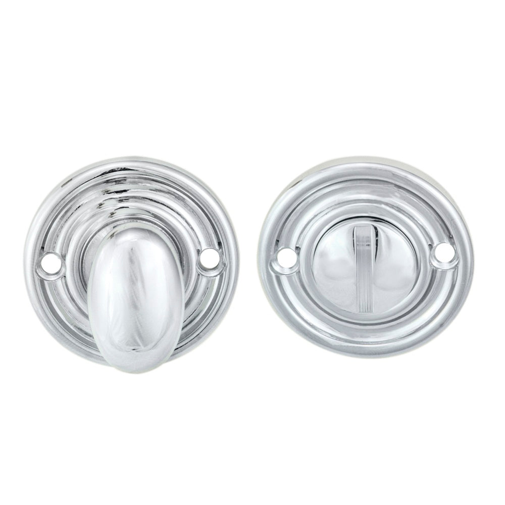 High quality image of Carlisle Brass - Oval Turn and Release - Polished Chrome | Sku. aq133cp | Trade Door Handles.