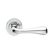 High quality image of Manital - Astro Lever on Round Rose - Polished Chrome | Sku. aq1cp | Trade Door Handles.