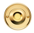 High quality image of Carlisle Brass - Round Bell Push - Polished Brass | Sku. aq30 | Trade Door Handles.