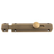 High quality image of Carlisle Brass - 152 x 36mm surface bolt c/w keep flat & angled mortice keeps - antique brass | Sku. aq82ab | Trade Door Handles.