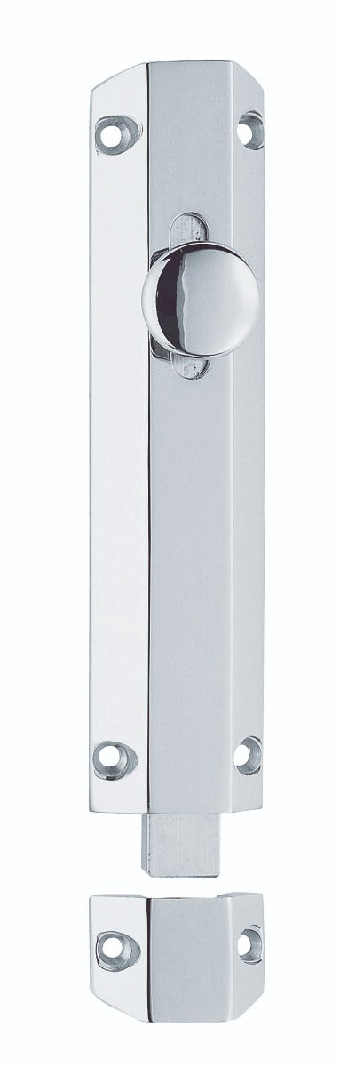 High quality image of Carlisle Brass - Surface Bolt 156mm - Polished Chrome | Sku. aq82cp | Trade Door Handles.