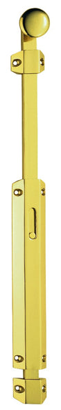 High quality image of Carlisle Brass - Surface Bolt - extended 355mm - Polished Brass | Sku. aq82ex | Trade Door Handles.