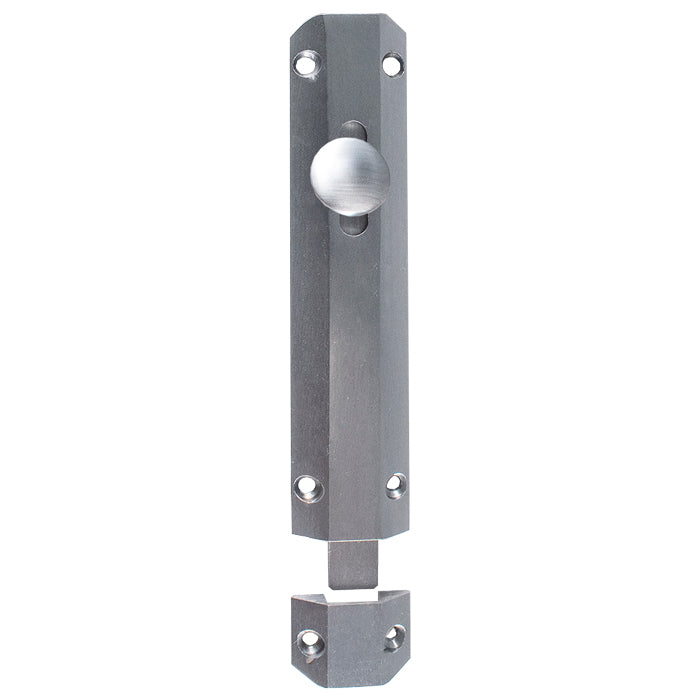 High quality image of Carlisle Brass - Surface Bolt 152mm - Satin Chrome | Sku. aq82sc | Trade Door Handles.