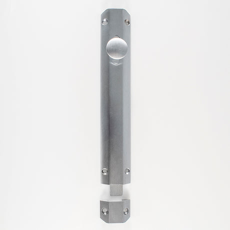 High quality image of Carlisle Brass - Surface Bolt 203mm - Satin Chrome | Sku. aq83sc | Trade Door Handles.