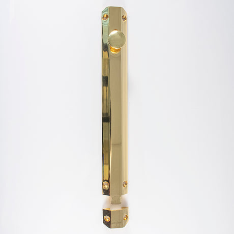 High quality image of Carlisle Brass - Surface Bolt 255mm - Polished Brass | Sku. aq84 | Trade Door Handles.