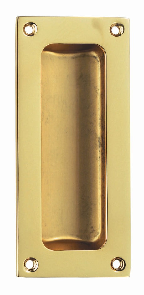 High quality image of Carlisle Brass - Flush Pull - Polished Brass | Sku. aq90 | Trade Door Handles.