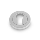 High quality image of Alexander & Wilks - Escutcheon Euro Profile On 50X6mm Rose Polished Chrome | Sku. aw390pc | Trade Door Handles.