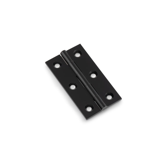 High quality image of Alexander & Wilks - Heavy Pattern Solid Brass Cabinet Butt Hinge - Pair-Black-64mm | Sku.AW064-CH-BL | Trade Door Handles.