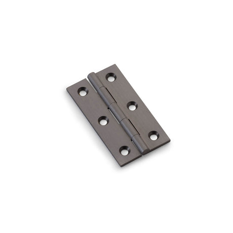 High quality image of Alexander & Wilks Heavy Pattern Solid Brass Cabinet Butt Hinge - Dark Bronze - 2.5" | Sku. aw064-ch-dbz | Trade Door Handles.