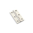 High quality image of Alexander & Wilks Heavy Pattern Solid Brass Cabinet Butt Hinge - Polished Nickel - 2.5" | Sku. aw064-ch-pn | Trade Door Handles.
