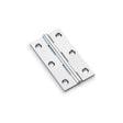 High quality image of Alexander & Wilks Heavy Pattern Solid Brass Cabinet Butt Hinge - Polished Chrome - 3" | Sku. aw075-ch-pc | Trade Door Handles.