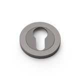 High quality image of Alexander & Wilks - Concealed Fix Escutcheon Euro Profile - Dark Bronze | Sku. aw390dbz | Trade Door Handles.