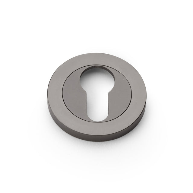 High quality image of Alexander & Wilks - Concealed Fix Escutcheon Euro Profile - Dark Bronze | Sku. aw390dbz | Trade Door Handles.