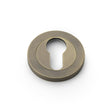 High quality image of Alexander & Wilks - Concealed Fix Escutcheon Euro Profile - Italian Brass | Sku. aw390ib | Trade Door Handles.