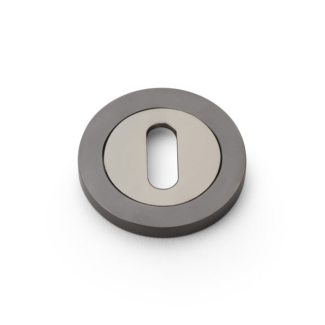 High quality image of Alexander & Wilks - Concealed Fix Escutcheon Standard Profile - Dark Bronze | Sku. aw391dbz | Trade Door Handles.