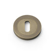 High quality image of Alexander & Wilks - Concealed Fix Escutcheon Standard Profile - Italian Brass | Sku. aw391ib | Trade Door Handles.