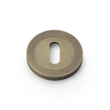 High quality image of Alexander & Wilks - Concealed Fix Escutcheon Standard Profile - Italian Brass | Sku. aw391ib | Trade Door Handles.
