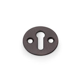 High quality image of Alexander & Wilks - Victorian Standard Profile Escutcheon - Dark Bronze | Sku. aw399dbz | Trade Door Handles.