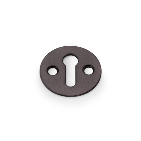 High quality image of Alexander & Wilks - Victorian Standard Profile Escutcheon - Dark Bronze | Sku. aw399dbz | Trade Door Handles.