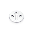 High quality image of Alexander & Wilks - Victorian Standard Profile Escutcheon - Polished Chrome | Sku. aw399pc | Trade Door Handles.