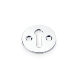 High quality image of Alexander & Wilks - Victorian Standard Profile Escutcheon - Polished Chrome | Sku. aw399pc | Trade Door Handles.