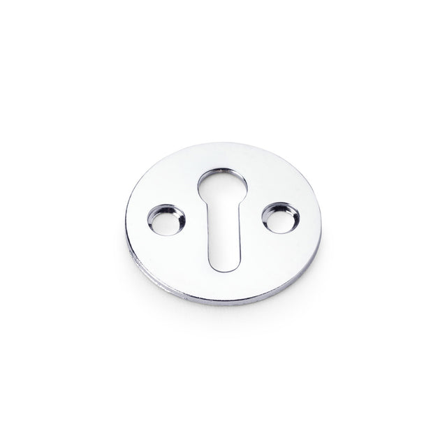 High quality image of Alexander & Wilks - Victorian Standard Profile Escutcheon - Polished Chrome | Sku. aw399pc | Trade Door Handles.