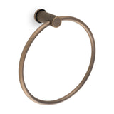 High quality image of Alexander & Wilks - Brunel Reeded Towel Ring-Antique Brass | Sku. aw453ab | Trade Door Handles.