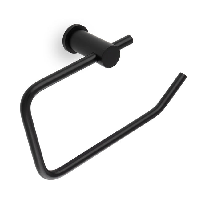 High quality image of Alexander & Wilks - Brunel Pain Toilet Roll Holder-Black | Sku.AW454BL | Trade Door Handles.