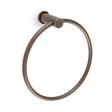 High quality image of Alexander & Wilks - Brunel Plain Towel Ring-Antique Brass | Sku.AW455AB | Trade Door Handles.