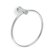 High quality image of Alexander & Wilks - Brunel Plain Towel Ring-Polished Chrome | Sku.AW455PC | Trade Door Handles.