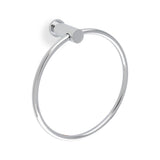 High quality image of Alexander & Wilks - Brunel Plain Towel Ring-Polished Chrome | Sku. aw455pc | Trade Door Handles.