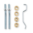 High quality image of Alexander & Wilks - Back To Back Fixings Satin Brass Pvd | Sku. aw50bbf-sbpvd | Trade Door Handles.