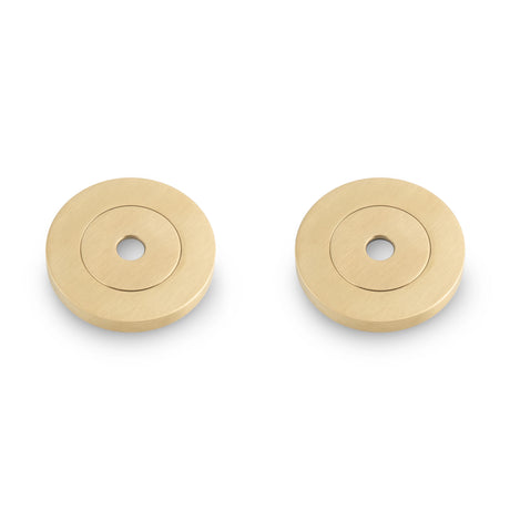 High quality image of Alexander & Wilks - Spitfire Diamond Knurled 450mm Pull Handle - Antique Brass | Sku. aw500-450-ab | Trade Door Handles.