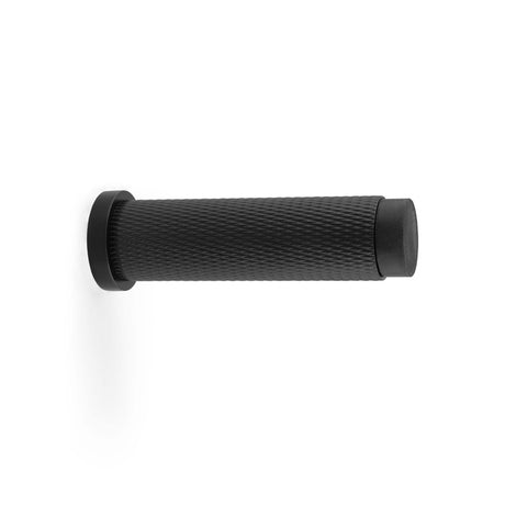 High quality image of Alexander & Wilks - Brunel Knurled Door Stop - Black | Sku. aw600-75-bl | Trade Door Handles.