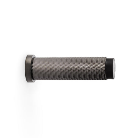 High quality image of Alexander & Wilks - Brunel Knurled Door Stop - Dark Bronze PVD | Sku. aw600-75-dbzpvd | Trade Door Handles.