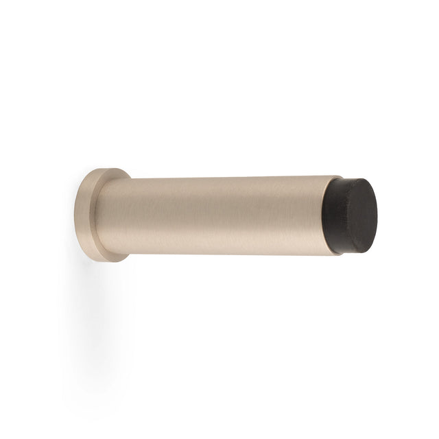 High quality image of Alexander & Wilks - Projection Cyl. Doorstop Plain 75X20mm Satin Nickel | Sku.AW601-75-SN | Trade Door Handles.