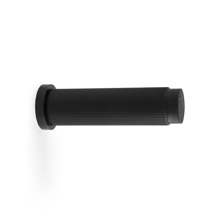 High quality image of Alexander & Wilks - Reeded Projection Door Stop - Black | Sku. aw602-75-bl | Trade Door Handles.