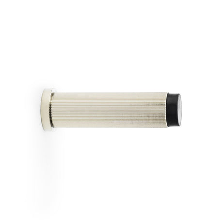 High quality image of Alexander & Wilks - Reeded Projection Door Stop - Polished Nickel PVD | Sku. aw602-75-pnpvd | Trade Door Handles.