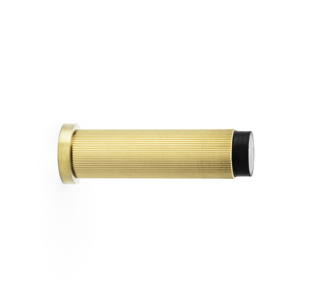 High quality image of Alexander & Wilks - Reeded Projection Door Stop - Satin Brass PVD | Sku. aw602-75-sbpvd | Trade Door Handles.