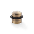 High quality image of Alexander & Wilks - Dome Top Floor Mounted Door Stop - Antique Bronze | Sku. aw638abz | Trade Door Handles.