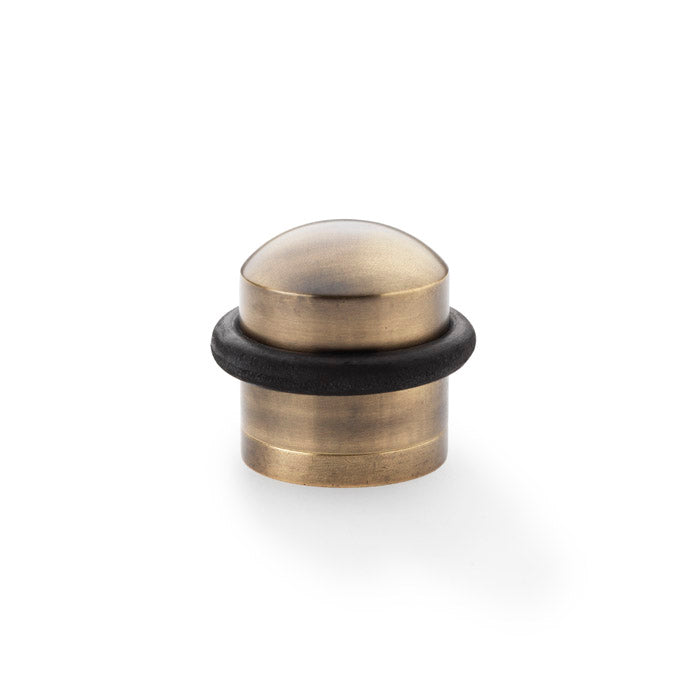 High quality image of Alexander & Wilks - Dome Top Floor Mounted Door Stop - Antique Bronze | Sku. aw638abz | Trade Door Handles.