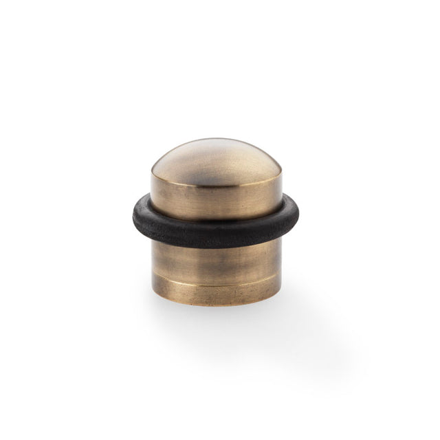 High quality image of Alexander & Wilks - Dome Top Floor Mounted Door Stop - Antique Bronze | Sku. aw638abz | Trade Door Handles.