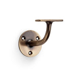 High quality image of Alexander & Wilks - Architectural Handrail Bracket - Antique Brass | Sku. aw750ab | Trade Door Handles.