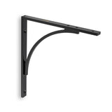 High quality image of Alexander & Wilks - Eden Solid Brass Shelf Bracket-Black | Sku. aw740bl | Trade Door Handles.